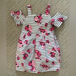 Girls cold shoulder dress.